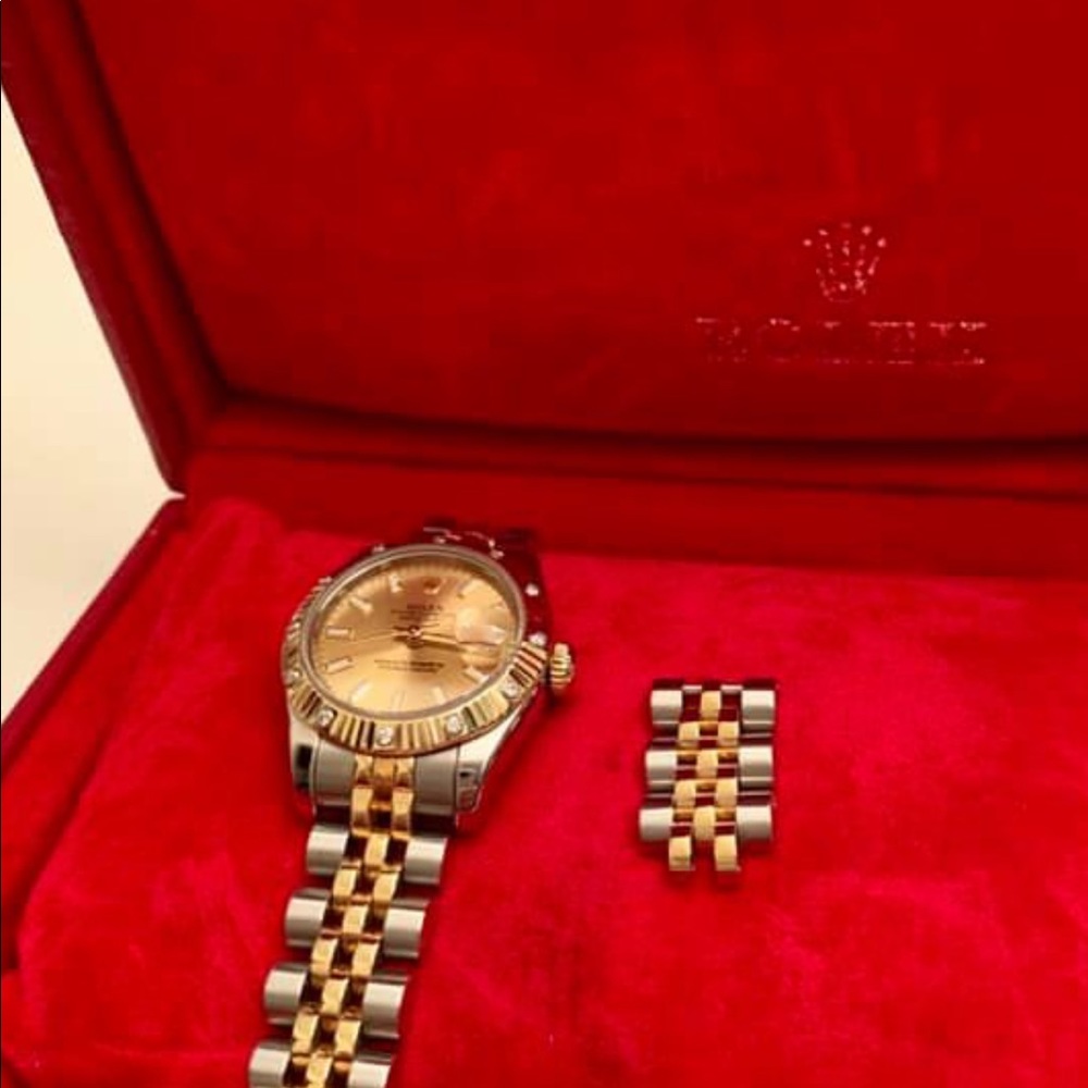 Rolex Datejust 26mm with diamond bezels